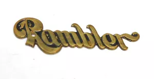 VINTAGE BRASS RAMBLER LAPEL PIN FROM THE THOMAS JEFFREY AUTO COMPANY 1910-14 - Picture 1 of 4