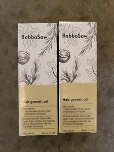 2 Pk 100% Natural HairCare Growth Oil Rosemary Argan Coconut Castor Oil Coffee - Picture 1 of 3