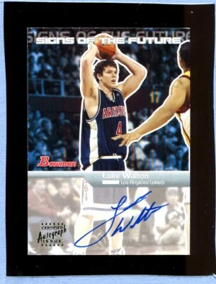 2003-04 Bowman Sign of the Future Luke Walton #SFA-LW Rookie Auto - Image 1 of 2