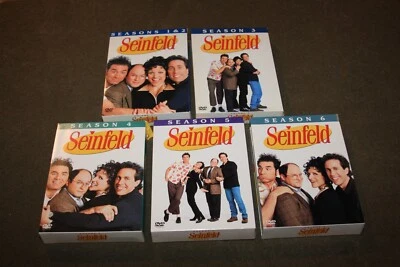 Lot of 5 Seinfeld DVD Box Sets - Complete Seasons 1,2,3,4,5,6 Foto 1 de 4