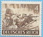 Germany WW2 1943 German Army Soldiers 4+3 Stamp MNH WW2 ERA Mi# 832