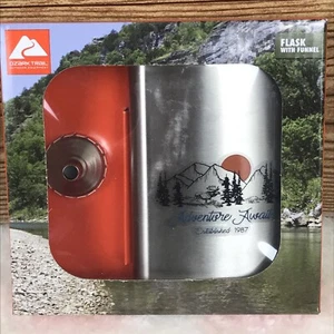 Ozark Trail Stainless Steel Flask Set (Includes Funnel) Adventure Awaits - Picture 1 of 2