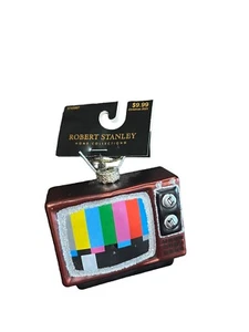 Robert Stanley Vintage TV Glass Christmas Ornament New with Tag - Picture 1 of 10