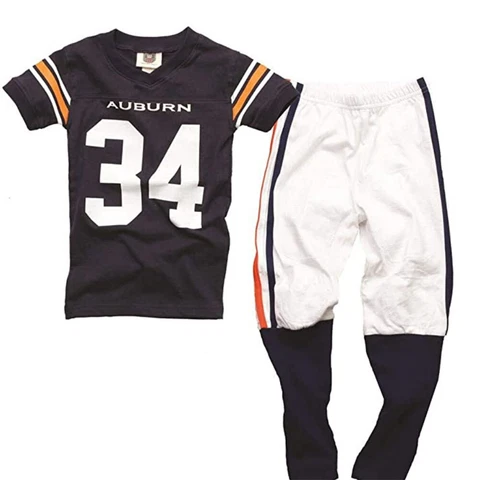 Auburn Tigers Wes and Willy Boys Kids Short Sleeve Pajama Set Size 6 Cover