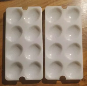 TUPPERWARE Vintage Deviled Egg Keeper Carrier Tray Replacement Parts Trays Only - Picture 1 of 1