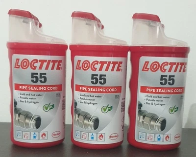 HENKEL Pack Of 3 Loctite 55 Pipe Sealing Cord - 160m