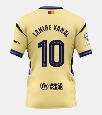 Lamine Yamal UCL Youth Nike Authentic FC Barcelona  Away Jersey 25/26 X Kobe B. - Image 1 of 4
