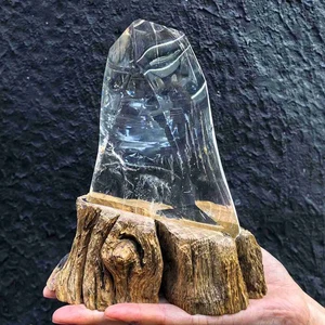 1,43 Pfund natürlicher klarer Quarzkristall Energie Polishend seltenes Mineral Probe Heilung - Bild 1 von 8