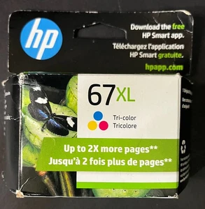 Cartucho de tinta original tricolor HP 67XL exp. 01/2027 NUEVO, PRECINTADO, SE ENVÍA GRATIS - Imagen 1 de 6