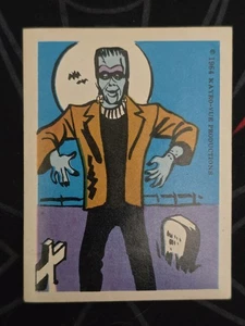 Herman in Cemetery Sticker THE MUNSTERS 1964 Leaf 1964 Kayro-Vue Productions - Picture 1 of 2
