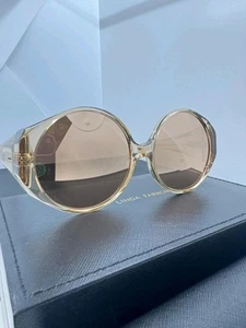 Linda Farrow Patty Sunglasses LFL714C4SUN Round MRSP $830 NWB - Picture 1 of 5
