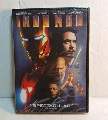 Iron Man (Widescreen 2008 DVD) Robert Downey Jr - BRAND NEW & FACTORY SEALED - Image 1 of 2