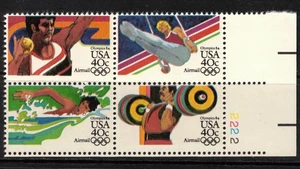 USA Scott C108b Plattenblock C105-8 Perf 11.2 Bullseye Mint NH (1983) - Bild 1 von 2