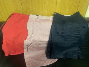 Men’s Shorts Bundle 34” Waist Smart Shorts & 1 Swimming Shorts Size Medium - Picture 1 of 4