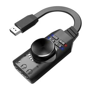 Adattatore scheda audio esterna USB 7.1 canali USB computer gioco scheda audio 32278 - Foto 1 di 6