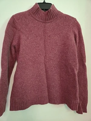 Suéter Jones New York Cuello Alto Arándano Manga Larga 100% Lana de Cordero Talla M LEER Foto 1 de 4