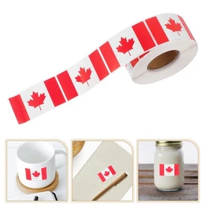1 Roll Canada Flag Sticker For Water Bottles Cars And Notebooks Flag Decal Car - Afbeelding 1 van 12