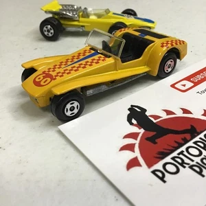 1971 MATCHBOX SUPERFAST #60 GIALLO LOTUS SUPER SEVEN RACER 1/64 PRESSOFUSO INGHILTERRA - Foto 1 di 7