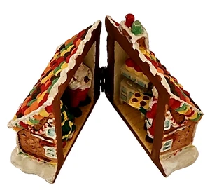 1 Importeure des Mittleren Westens aufklappbares Weihnachtsmannhaus Lebkuchenhaus öffnet sich in Szene - Bild 1 von 22