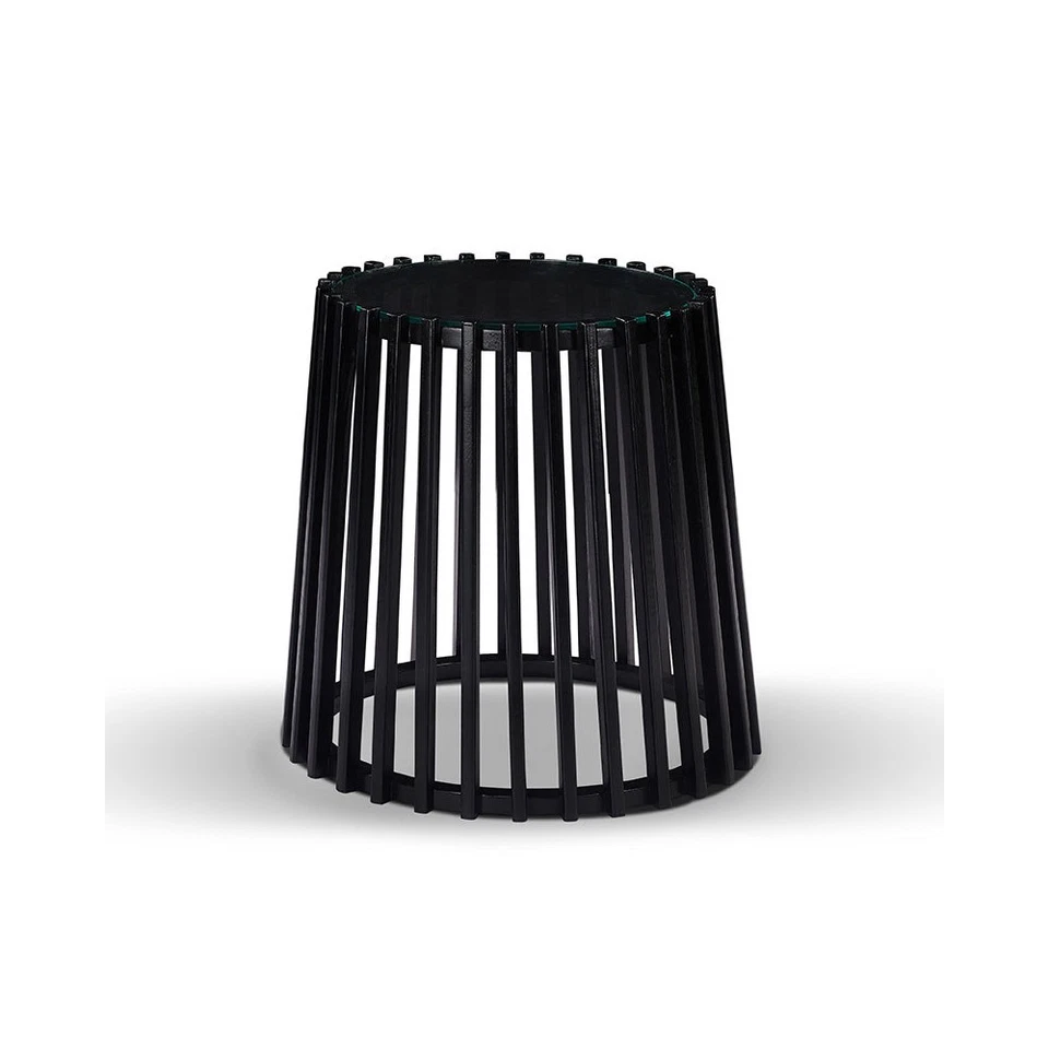 Modern Furniture LYNNA Side Table  50x48cm Solid Wood - Black - image 1 of 1