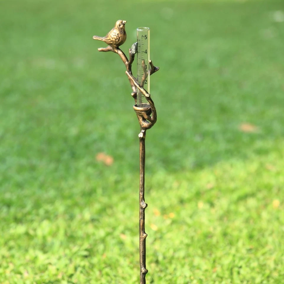 SPI Home 33756 Bird and Nest Rain Gauge on Stake - Image 1 of 1