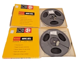 Vintage Kodak Super 8mm Home Movie Lot of 2 Reels 400' Reels 1968-1980 Okinawa Japan - Bild 1 von 6