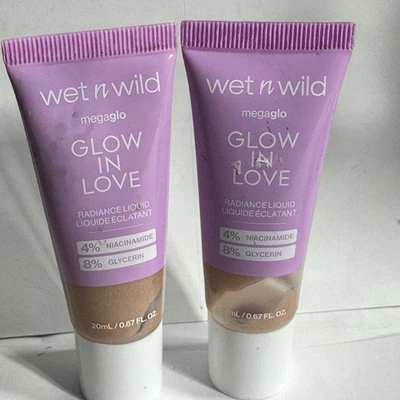 Wet n Wild Mega Glo Neutral Liquid Radiance Highlighter Glow In Love Vegan - Image 1 of 4