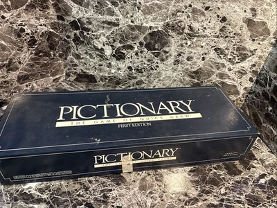 Pictionary Board Game First Edition 1985 Vintage Complete Set - Image 1 of 4