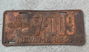De Estate-Vintage 1935 Nuevo México matrícula - Imagen 1 de 3