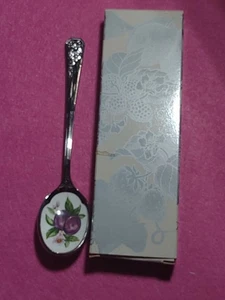 Vintage Avon Nature's Best Edelstahl Löffel lila Pflaumen 5" - Bild 1 von 3