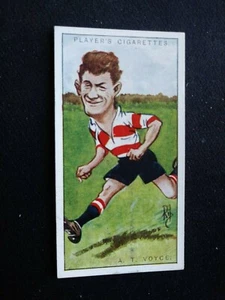1926 John Player & Sons Footballers Caricatures # 47 A.T. Voyce (EX) - Foto 1 di 3