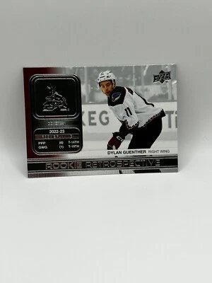 2023-24 UD Upper Deck Series 1 Rookie Retrospective RR-9 Dylan Guenther Coyotes - Image 1 of 2