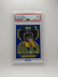 2021 Panini Prizm - Rookie Najee Harris #343 Blue Shimmer Prizm /25 PSA 9 - Foto 1 di 2