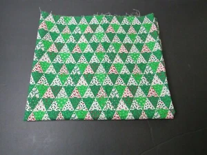 Christmas Sewing Fabric Half Yard Quilting Crafting Triangle Patchwork 20"x44" - Picture 1 of 3