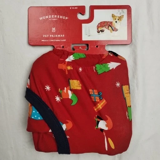 Wondershop At Target Pet Pajamas Size Medium. With Tags Christmas Pattern