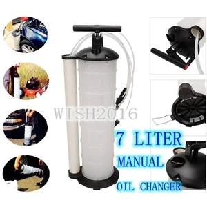 Cambiador de fluido de aceite manual de 7 litros extractor de vacío bomba removedor de tanque de transferencia - Imagen 1 de 1