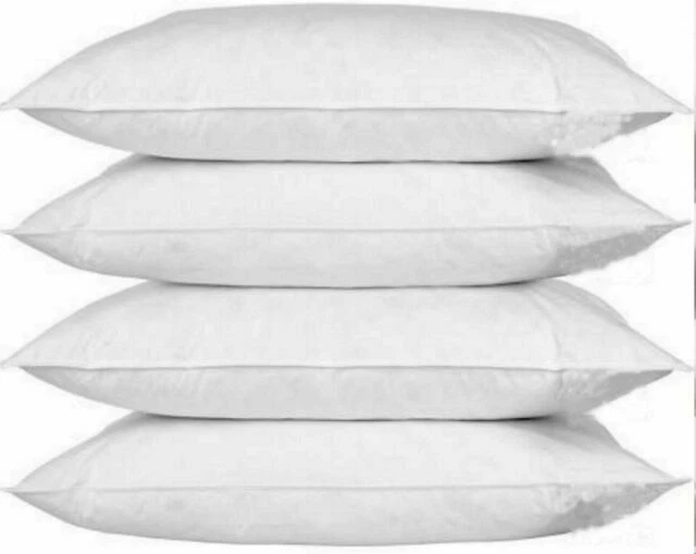 ASAB AS-70838 Bed Cushion 50cm x 70cm Pillow Protector - White (4 Pack)