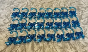 24 Vintage ZOO Piks Sonic Drink Hanger Charms Blue Monkeys - Picture 1 of 5