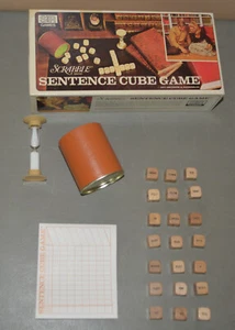 Vintage SCRABBLE Sentence Cube dice game - Selchow & Righter 1971 - Picture 1 of 2