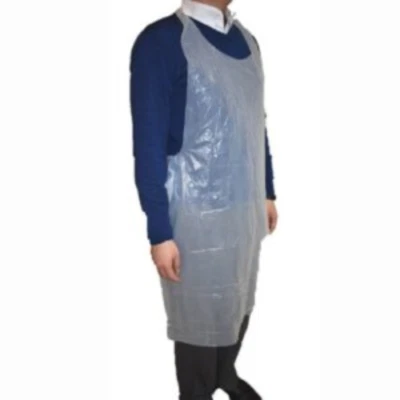Disposable Plastic Aprons - 100 Pack, Waterproof, Tear-Resistant, Lightweight - Image 1 of 3
