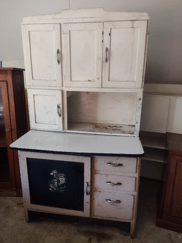 Antique Hoosier Kitchen Cabinet With Flour Sugar Sifter Farmhouse Cabinet Cover