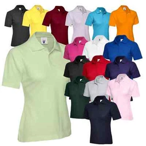 Uneek Ladies Poloshirt Casual Plain Workwear Tee Womens Polo Shirt - UC106 - Picture 1 of 38