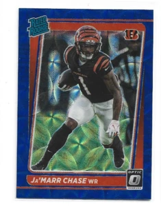 2021 Donruss Optic Rated Rookie Blue Scope Prizm Ja'Marr Chase #207 - Imagen 1 de 1