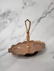 Gregorian Copper Salt & Pepper Shaker Tray - Picture 1 of 4