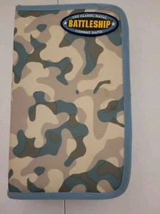 The Classic Naval BATTLESHIP Combat game in camo travel zipper case case - Picture 1 of 5