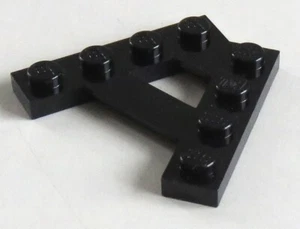 LEGO - Wings - Plate / Wedge, Plate A - Shape, 4 L (4 Pieces), Black # 15706 - Picture 1 of 1