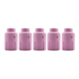 5 x WP-17|18|26|9|20 TIG Ceramic Cup / Nozzle #10 Large Diameter Gas Lens 53N88 - Picture 1 of 6