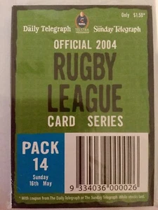 2004 DAILY TELEGRAPH NRL CARDS – UNOPENED PACK FOURTEEN - Picture 1 of 1
