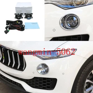 2017-2023 For Maserati Levante  LED Front Bumper Fog Lights With Switch Cable - Picture 1 of 9