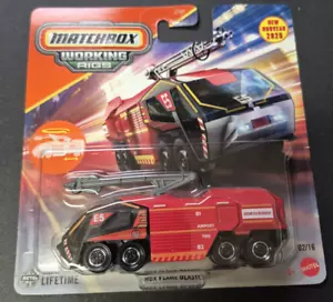 2025 Matchbox impianti funzionanti #2 MBX Flame Blaster camion dei pompieri NUOVO VHTF! - Foto 1 di 2